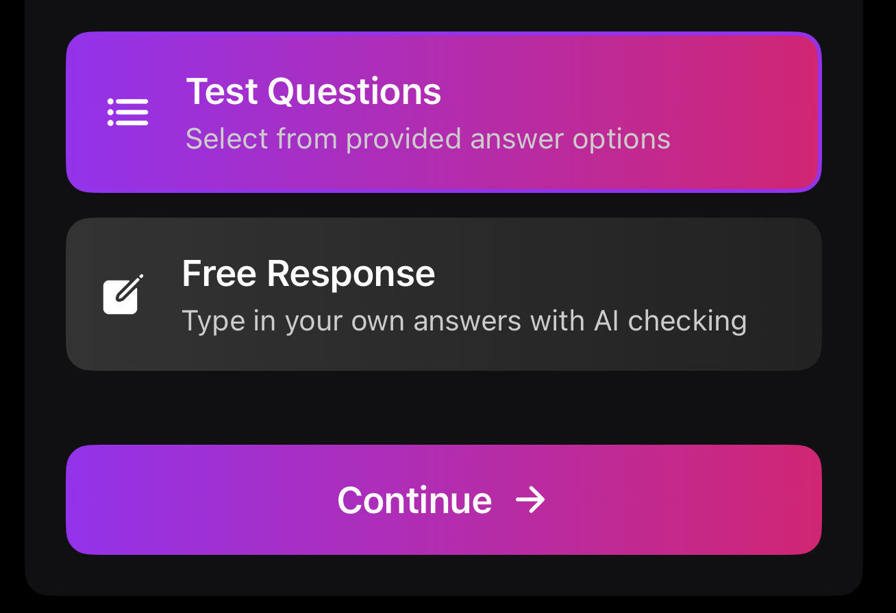 Question Format Screenshot